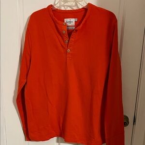 Goodfellow & Co Vibrant Orange Long Sleeve Shirt